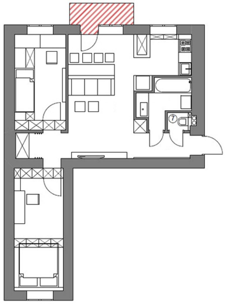Планировка кирпичной хрущевки 3 комнаты