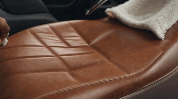 how do you clean leather seats in a car